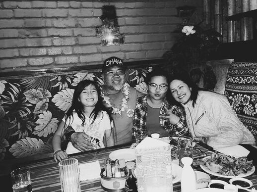 Founder Kyle 'Yosh' Yoshimura with family at Ohana